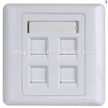 Fournisseur de la Chine 86 type 1 2 3 4 5 6 port 86 type rj45 cat5e cat6e socket wall face plate